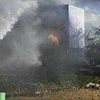 Hiện trường vụ nổ nhà máy sản xuất chất nổ ở thành phố Tiruchirappalli. (Nguồn: ndtv.com)
