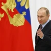 Tổng thống Nga Vladimir Putin trong một cuộc họp ở thủ đô Moskva. (Nguồn: EPA/TTXVN)