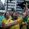 Người dân Brazil biểu tình phản đối nạn tham nhũng. (Nguồn: Reuters)