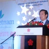 Phó Tổng cục trưởng Tổng cục Du lịch Việt Nam Hà Văn Siêu phát biểu tại sự kiện. (Ảnh : Hoàng Nhương/TTXVN)