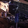 Các điều tra viên làm nhiệm vụ hiện trường vụ nổ ở Istanbul. (Nguồn: EPA/TTXVN)