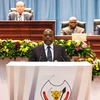 Tổng thống CHDC Congo Joseph Kabila (giữa) tại phiên họp đặc biệt của Quốc hội ở Kinshasa ngày 15/11. (Nguồn: AFP/TTXVN)