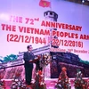 Kỷ niệm 72 năm thành lập Quân đội Nhân dân Việt Nam tại Lào