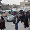 Cảnh yên bình của người dân Syria trên một tuyến phố ở Aleppo. (Nguồn: EPA/TTXVN)