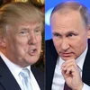 Tổng thống đắc cử Mỹ Donald Trump (ảnh trái) và Tổng thống Nga Vladimir Putin (ảnh phải)gửi các thông điệp chúc mừng năm mới. (Nguồn: AFP/TTXVN) 