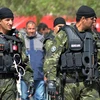 Lực lượng đặc nhiệm được tăng cường ở Ben Guerdane (Tunisia). (Nguồn: AFP/TTXVN)