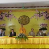 Buổi họp báo về lễ hội hoa Xuân chùa Khai Nguyên. (Ảnh: Mỹ Bình/Vietnam+)