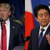 Tổng thống Mỹ Donald Trump và Thủ tướng Nhật Bản Shinzo Abe. (Nguồn: India.com)