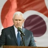 Phó Tổng thống Mỹ Mike Pence phát biểu tại Washington, DC. (Nguồn: AFP/TTXVN)