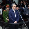 Bị cáo Nguyễn Xuân Sơn tại phiên tòa xét xử. (Ảnh: Phạm Kiên/TTXVN)