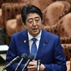 Thủ tướng Nhật Bản Shinzo Abe phát biểu tại cuộc họp ở Tokyo. (Nguồn: AFP/TTXVN)