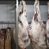 Thịt bày bán tại một cửa hàng ở Sao Paulo, Brazil. (Nguồn: AFP/TTXVN)
