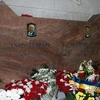 Phần mộ huyền thoại đua xe công thức 1 Enzo Ferrari. (Nguồn: AP)