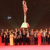  20 doanh nghiệp nhận giải Vàng Giải thưởng Chất lượng Quốc gia năm 2015. (Ảnh: Anh Tuấn/TTXVN)