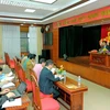 Tỉnh ủy Hải Dương tổ chức họp thông báo kết quả xử lý kỷ luật cán bộ. (Ảnh: Mạnh Tú/TTXVN)