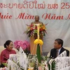 Lãnh đạo Thành phố Hồ Chí Minh chúc Tết cổ truyền Bun Pi May của Lào