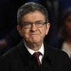 Ứng cử viên Tổng thống Pháp Jean-Luc Melenchon tại vòng tranh luận trực tiếp thứ hai trên truyền hình ở La Plaine-Saint-Denis. (Nguồn: EPA/TTXVN)