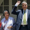 Thủ tướng Sri Lanka Ranil Wickremesinghe và Phu nhân. (Nguồn: AFP/TTXVN)