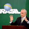 Tổng thống Brazil Michel Temer phát biểu tại thủ đô Brasilia . (Nguồn: AFP/TTXVN)