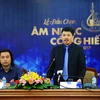 Ông Lê Xuân Thành - Tổng Biên tập Báo Thể thao & Văn hóa, Trưởng ban tổ chức giải phát biểu tại buổi lễ. (Ảnh: Trọng Đạt/TTXVN)