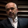 Thủ tướng Albania Edi Rama trong buổi phỏng vấn ở Belgrade, Serbia. (Nguồn: AFP/TTXVN)