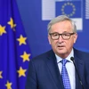 Chủ tịch Ủy ban châu Âu Jean-Claude Juncker tại một cuộc họp báo ở Brussels, Bỉ. (Nguồn: AFP/TTXVN)