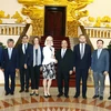 Thủ tướng Nguyễn Xuân Phúc tiếp bà Ulla Tornas Bộ trưởng Hợp tác Phát triển Đan Mạch. (Ảnh: Thống Nhất/TTXVN)