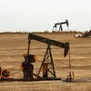 Khai thác dầu tại một giếng dầu ở Ponca City, Oklahoma, Mỹ. (Nguồn: EPA/TTXVN)