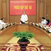 Chủ tịch nước Trần Đại Quang chủ trì Phiên họp thứ ba của Ban Chỉ đạo Cải cách tư pháp Trung ương. (Ảnh: Nhan Sáng/TTXVN)