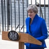 Thủ tướng Anh Theresa May phát biểu tại London. (Nguồn: THX/TTXVN)