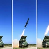 Một vụ thử tên lửa của Triều Tiên. (Nguồn: YONHAP/TTXVN)