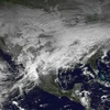 Ảnh mây vệ tinh của cơn bão tràn qua Chile. (Nguồn: Reuters)