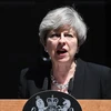 Thủ tướng Anh Theresa May phát biểu ở London. (Nguồn: EPA/TTXVN)