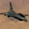 Máy bay chiến đấu F-16 thuộc lực lượng không quân Ai Cập trong một cuộc huấn luyện. (Nguồn: AFP/TTXVN)