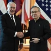 Ngoại trưởng Mỹ Rex Tillerson và Ngoại trưởng Thái Lan Don Pramudwinai tại Bangkok. (Nguồn: AFP)