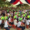 Dự án cung cấp mũ bảo hiểm cho học sinh trường tiểu học Nguyễn Trãi, huyện Bắc Quang, Hà Giang. (Nguồn: Đại sứ quán Australia tại Hà Nội)