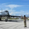 Máy bay B-1B Lancer của Không quân Mỹ được triển khai tại căn cứ không quân Andersen, Guam. (Nguồn: EPA/TTXVN)
