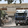 Lực lượng an ninh Ai Cập gác tại cửa khẩu Rafah. (Nguồn: AFP/TTXVN)