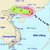 Vị trí và đường đi của bão số 7. (Nguồn: nchmf.gov.vn)