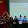 Lễ ra mắt chi hội hữu nghị Việt Nam-Lào trường Đại học Đồng Tháp. (Ảnh: Chương Đài/TTXVN)