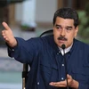 Tổng thống Venezuela Nicolas Maduro trong cuộc họp ở Caracas. (Nguồn: EPA/TTXVN)