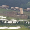 Các trang thiết bị THAAD được chuyển tới Seongju, Hàn Quốc. (Nguồn: AFP/TTXVN)