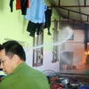 Hiện trường vụ cháy tại Trường mầm non Điện Biên. (Nguồn: Cảnh sát Phòng cháy chữa cháy tỉnh Thanh Hóa) 