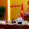Phó Chủ tịch Quốc hội Uông Chu Lưu phát biểu. (Ảnh: Nguyễn Dân/TTXVN)