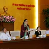Phó Chủ tịch Quốc hội Tòng Thị Phóng phát biểu. (Ảnh: Nguyễn Dân/TTXVN)