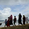 Người Hồi giáo Rohingya vượt biên sang Bangladesh lánh nạn do tình trạng bạo lực tại bang Rakhine. (Nguồn: AFP/TTXVN)
