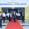 Chủ tịch nước Trần Đại Quang dự Chương trình Tổng duyệt các hoạt động của Tuần lễ Cấp cao APEC 2017. (Ảnh: Nhan Sáng/TTXVN)