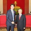 Tổng Bí thư Nguyễn Phú Trọng tiếp Thủ tướng Canada Justin Trudeau thăm chính thức Việt Nam. (Ảnh: Trí Dũng/TTXVN)