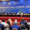 Quang cảnh phiên toàn thể Đối thoại giữa các nhà Lãnh đạo kinh tế APEC với Hội đồng Tư vấn kinh doanh APEC. (Nguồn: TTXVN)