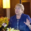 Tổng thống Chile Michelle Bachelet đã có cuộc trả lời phỏng vấn phóng viên TTXVN. (Nguồn: TTXVN)